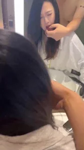 连续射了两次，“我刚化妆别射脸我嘴里来”